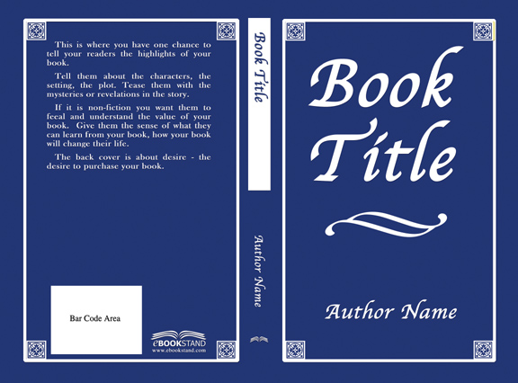 Template For Book Jacket Design